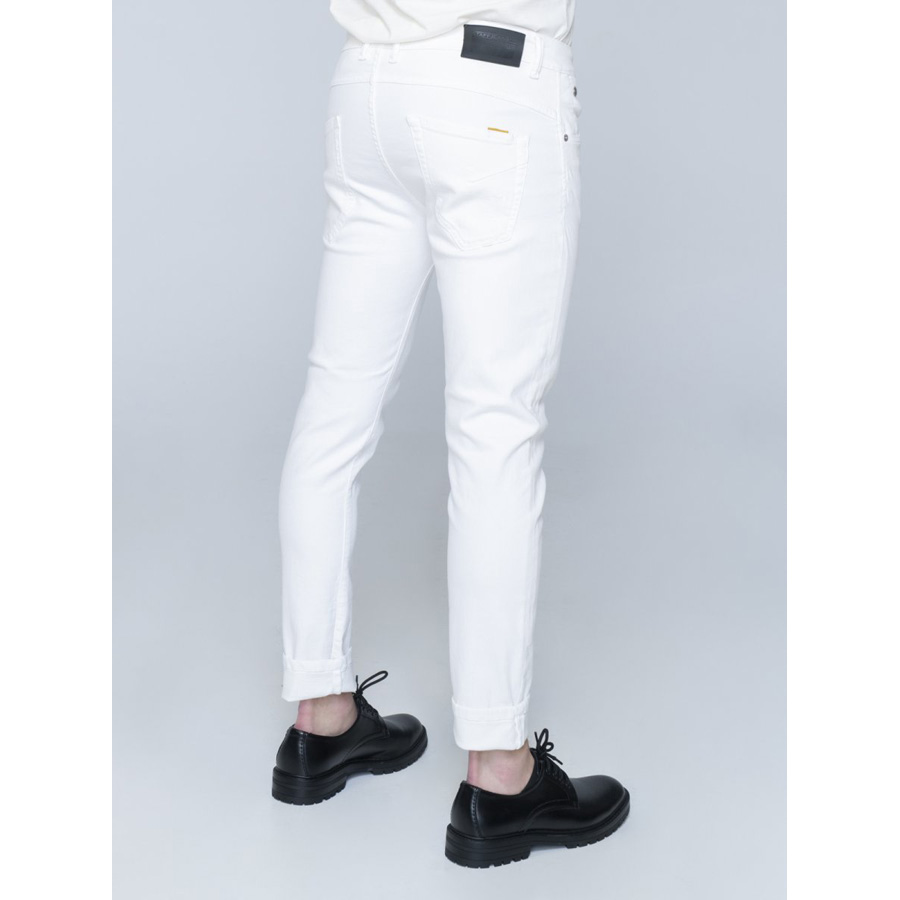 Ανδρικό Παντελόνι Τζιν Χρώμα Λευκό Flexy Skinny Fit