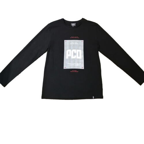Ανδρική Μπλούζα Mακώ Μακρύ Μανίκι Paco & Co Χρώμα Μαύρο 202642-Black