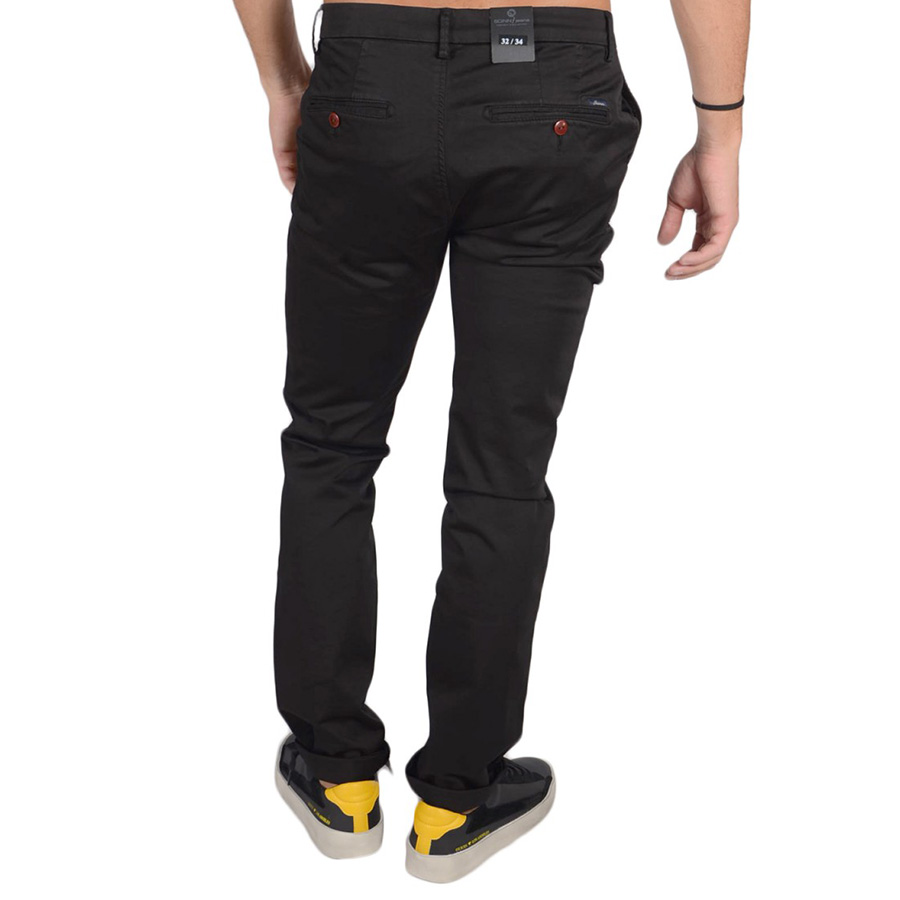 Ανδρικό Υφασμάτινο Παντελόνι Scinn Dilbert-Black Χρώμα Μαύρο