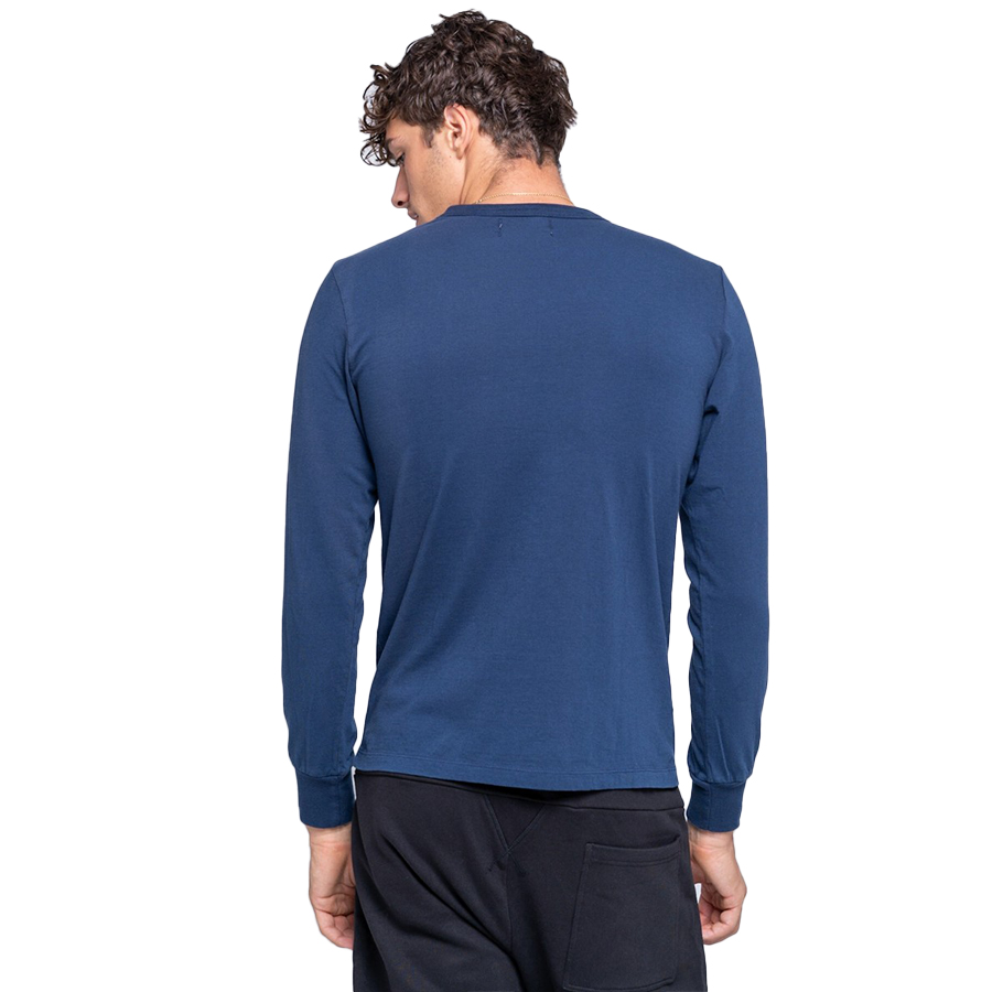 Ανδρική Μπλούζα Μακώ Μακρύ Μανίκι STAFF Χρώμα Μπλε Sonny Man T-Shirt Ls 64-015.044-Navy Blue