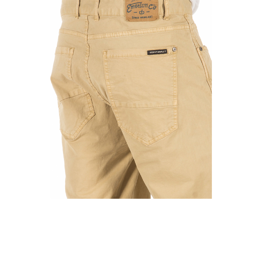 Ανδρική Υφασμάτινη Βερμούδα EMERSON Χρώμα Ώχρα Emerson Mens Stretch Chino Short Pants 191.EM49.87 ochre