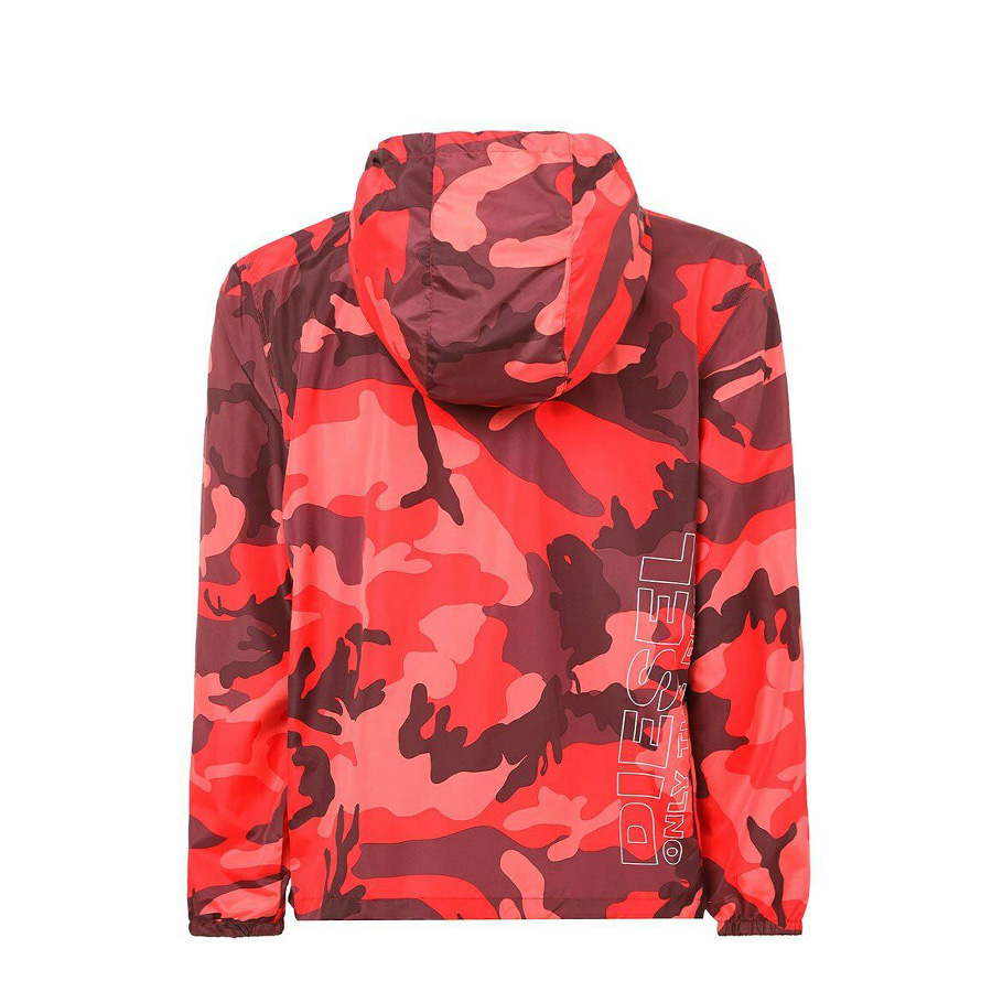 DIESEL Jacket Fold & Go rain jacket with camo print BMOWT-WINDY-FG JACKET 00SJRU 0ICAR E4991