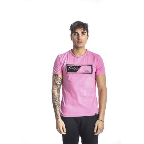 ΑΝΔΡΙΚΟ T-SHIRT Paco&Co ΧΡΩΜΑ ΡΟΖ 213572-pink