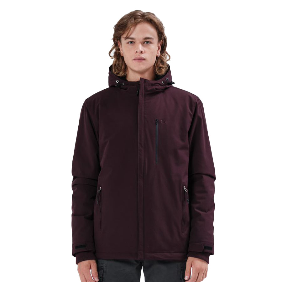 Emerson Ανδρικό Μπουφάν Χρώμα Μπορντό Men's Hooded Jacket with Sherpa Lining 212.EM10.07-K9 BORDEAUX