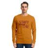 Ανδρική Μακρυμάνικη Μπλούζα STAFF Χρώμα Μουσταρδί Curt Man T-Shirt 64-016.046-mustard