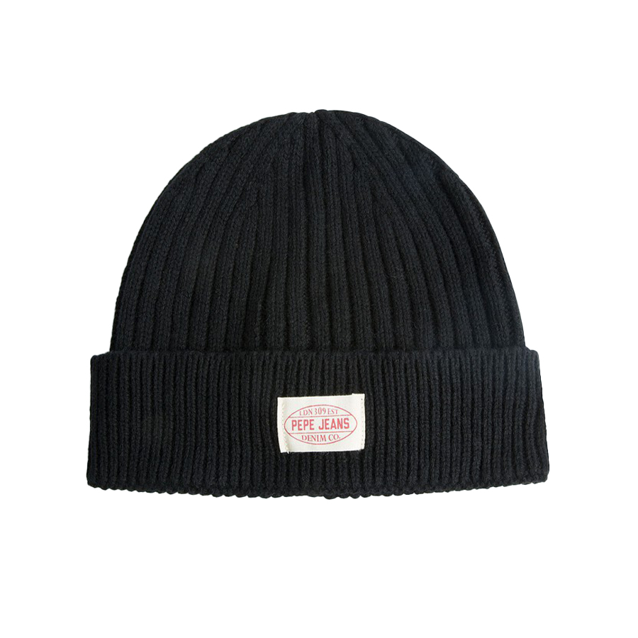 Pepe Jeans Ανδρικός Σκούφος Χρώμα Μαύρο E2 RONY KNIT HAT PM040494 985 infinity