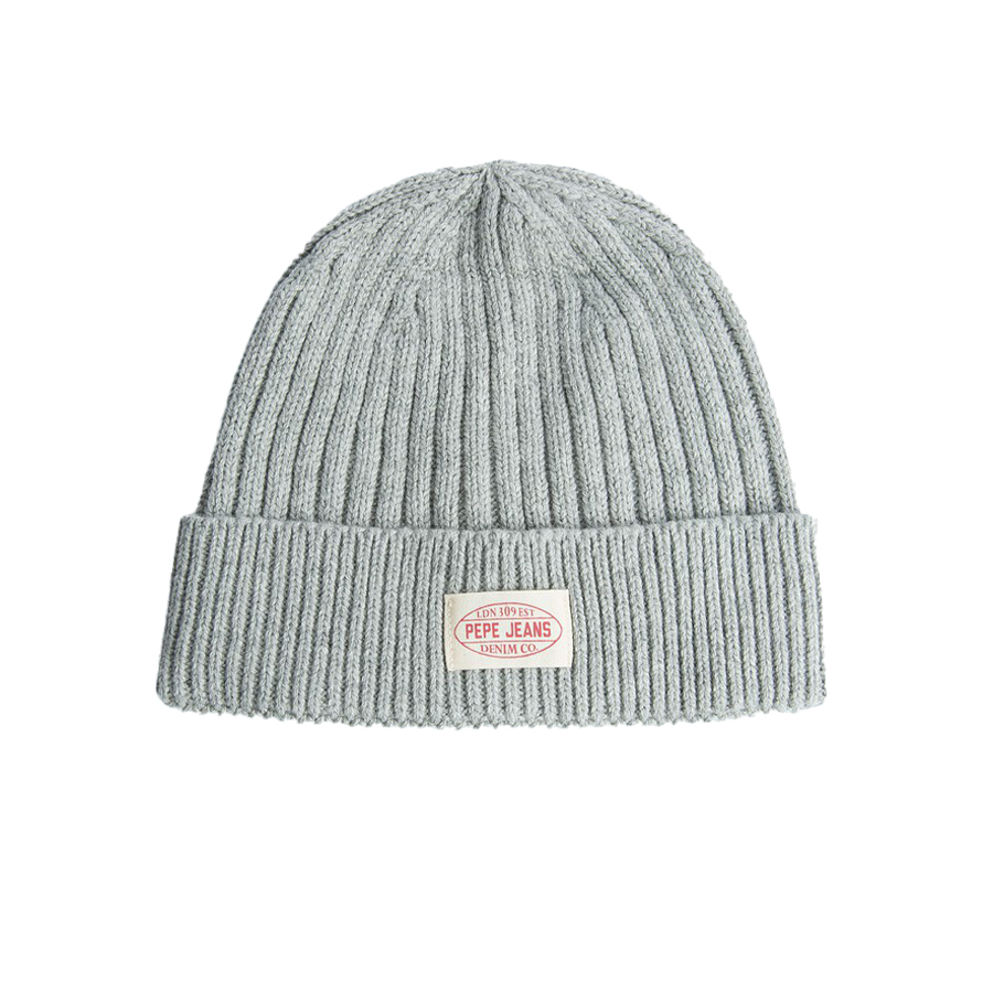 Pepe Jeans Ανδρικός Σκούφος Χρώμα Γκρι E2 RONY KNIT HAT PM040494 -933 grey marl
