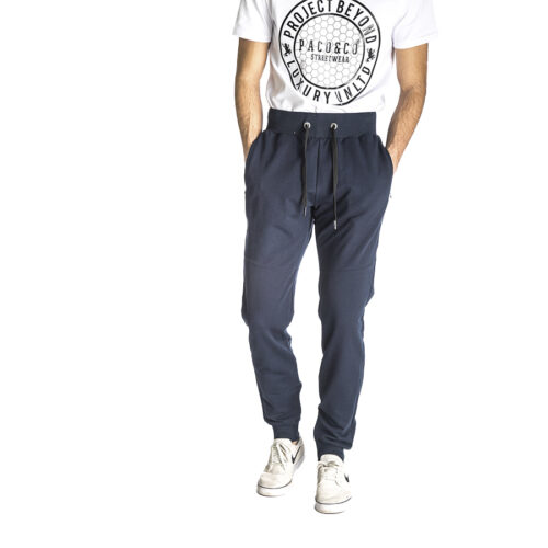 Aνδρικό Παντελόνι Φόρμας PACO & CO Χρώμα Μπλε Men’s Jogger Pant 218653-blue