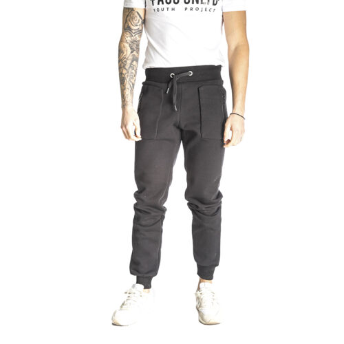 Aνδρικό Παντελόνι Φόρμας PACO & CO Χρώμα Μαύρο Men’s Jogger Pant 218661-black