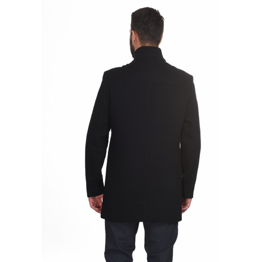 Biston Ανδρικό Παλτό Χρώμα Μαύρο Coat Biston 44-201-009- Black