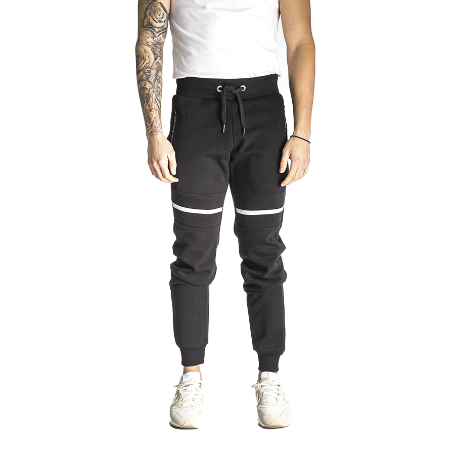 Aνδρικό Παντελόνι Φόρμας PACO & CO Χρώμα Μαύρο Men’s Jogger Pant 218660-black