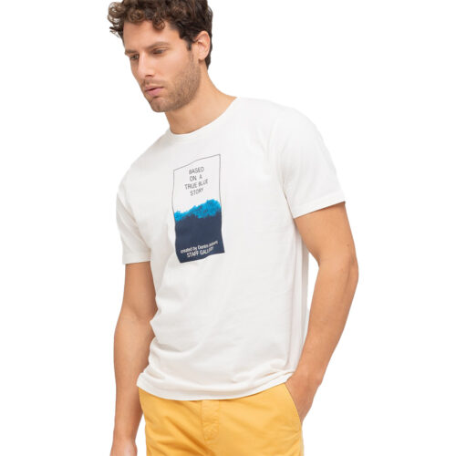 Ανδρικό T-Shirt STAFF ΧΡΩΜΑ ΛΕΥΚΟ MARTIN MAN T-SHIRT 64-012.047 -ORIGINAL