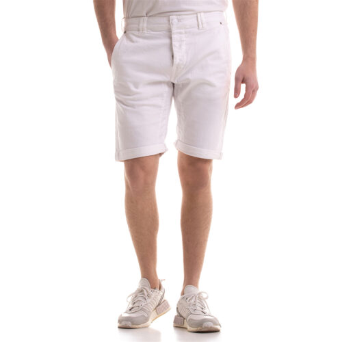 Ανδρική Τζιν Βερμούδα Scinn Xρώμα Λευκό Scinn woven shorts MAURO SH 122-white