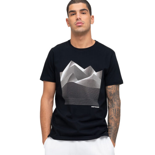 Ανδρικό T-Shirt STAFF Χρώμα Μαύρο LUCAS MAN T-SHIRT 64-039.047 -BLACK