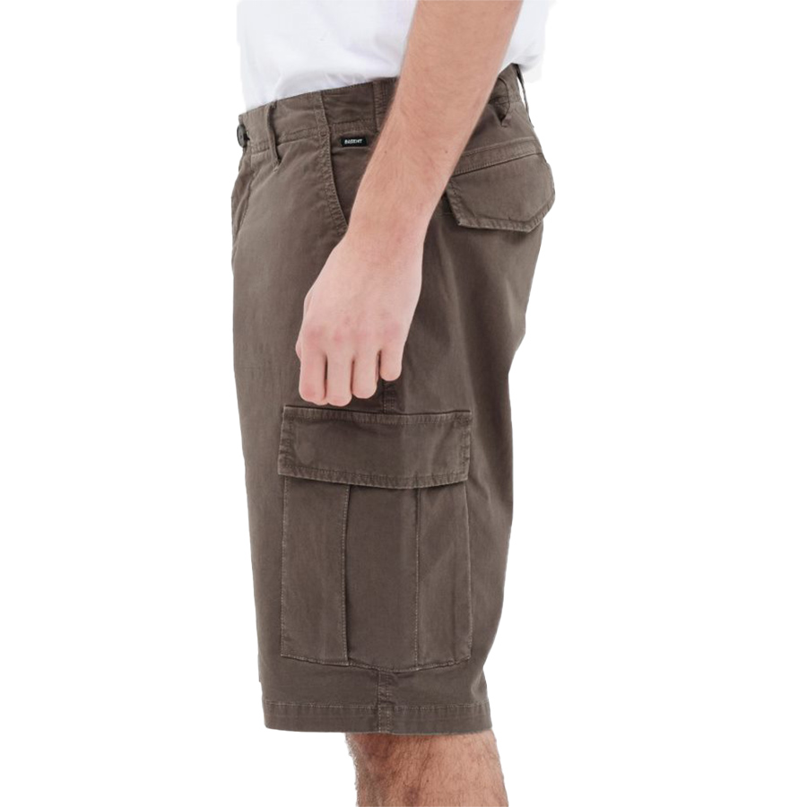 Ανδρική Cargo Βερμούδα BASEHIT Χρώμα Λαδί Men's Stretch Cargo Short Pants 221.BM47.93-olive b