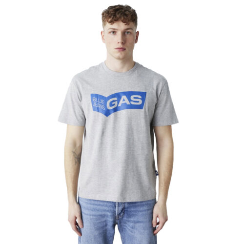GAS Ανδρικό T-shirt Χρώμα Γκρι DHARIS/R BS A3051 543494 184451 0174 grey melange