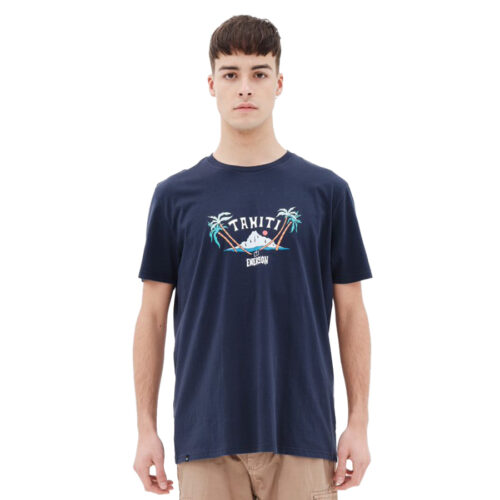 Ανδρικό T-Shirt Emerson Χρώμα Μπλε Emerson Men's S/S T-Shirt 221.EM33.21-navy blue