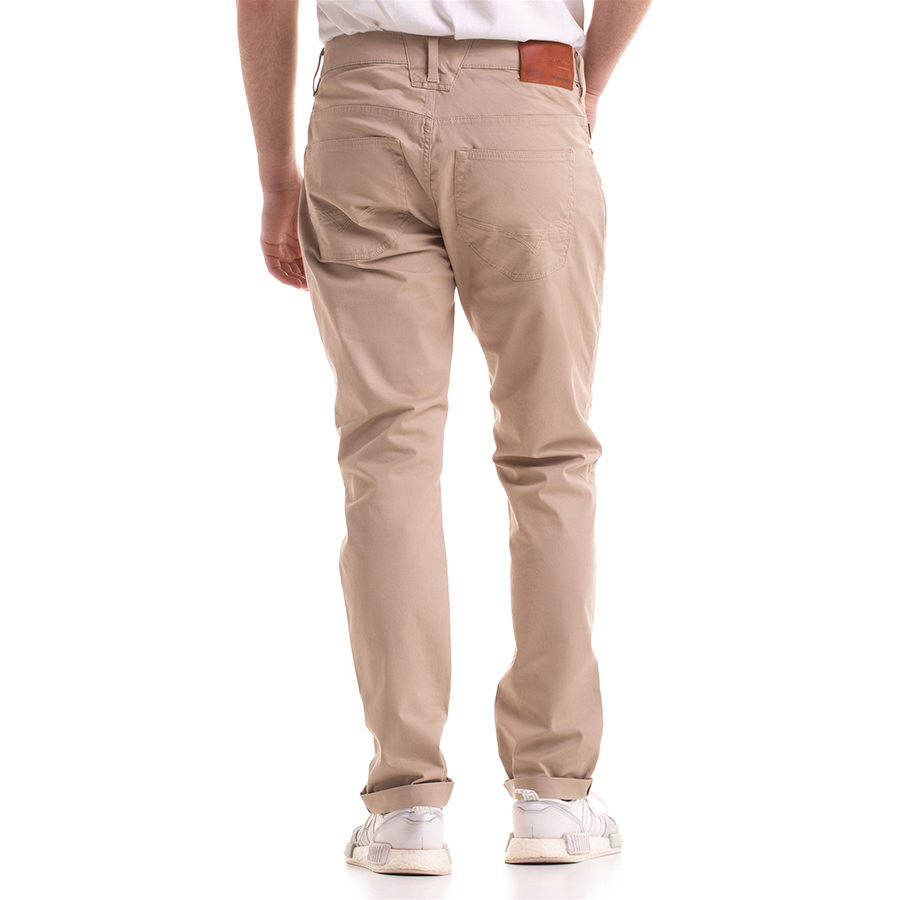 Ανδρικό Υφασμάτινο Παντελόνι ELTON 122 Χρώμα Μπεζ Regular Slim ELTON 122 -SAFARI