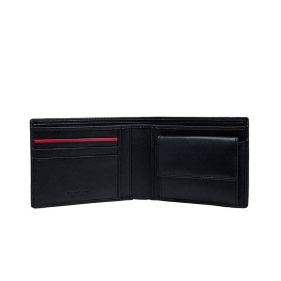Replay Ανδρικό Πορτοφόλι Xρώμα Μαύρο Men's black leather wallet FM5243.001.A3063 098-black
