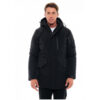 Biston Ανδρικό demi μπουφάν με ενσωματωμένη κουκούλα Χρώμα Μαύρο Jacket 48-201-018 010 black