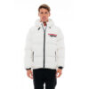 Biston Ανδρικό κοντό μπουφάν με ενσωματωμένη κουκούλα Χρώμα Λευκό Jacket 48-201-055 022 off white