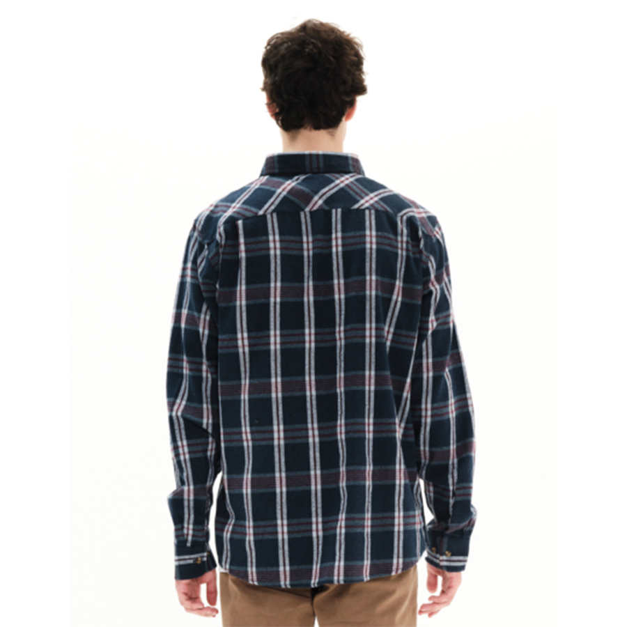 Emerson Ανδρικό Πουκάμισο Men's Flannel Shirt 222.EM60.80-EM14 NAVY/WINE