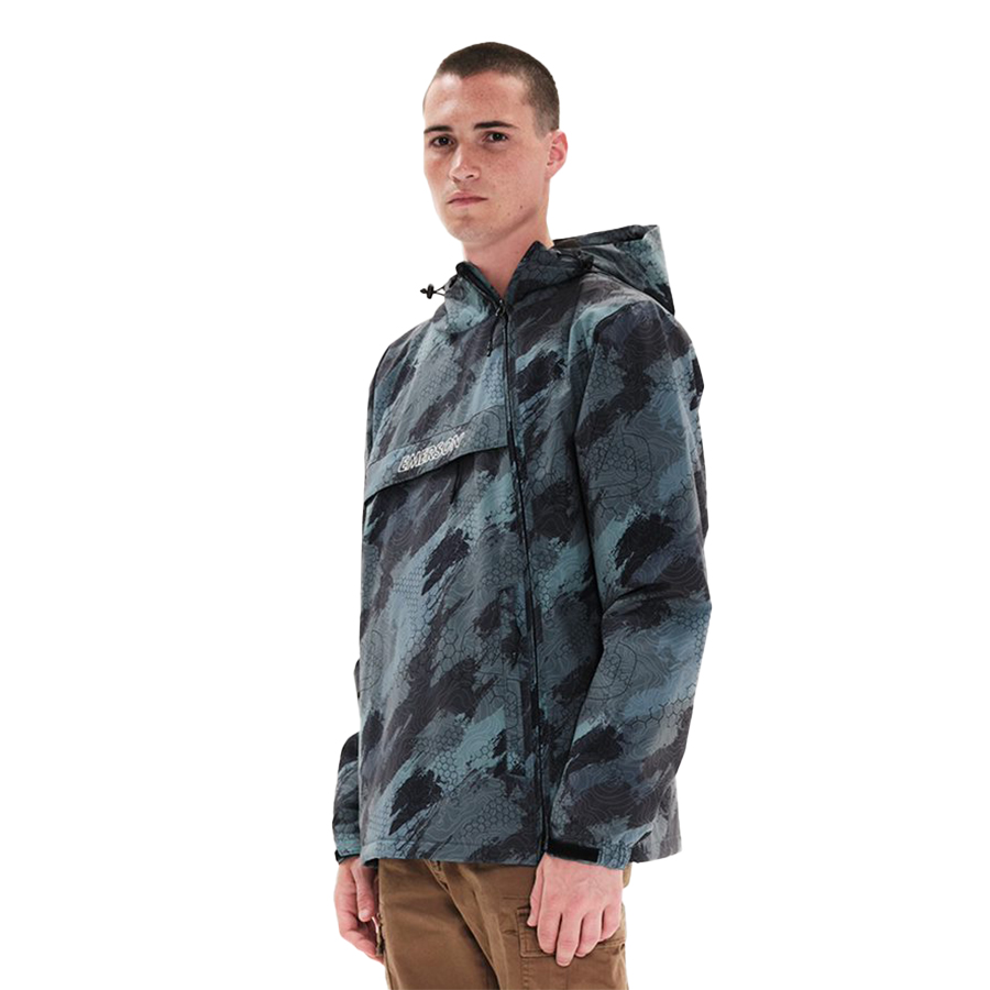 Emerson Ανδρικό Μπουφάν Με Πλαϊνό Φερμουάρ Χρώμα Χακί Men's Pullover Jacket with Hood 222.EM10.63- PR308 OLIVE