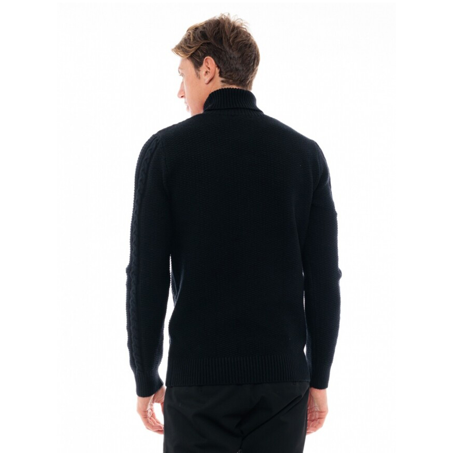 Biston Ανδρική μπλούζα με ψηλό γιακά Χρώμα Μαύρο Biston 48-206-035 010 black
