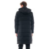 Biston Ανδρικό μακρύ μπουφάν με αποσπώμενη κουκούλα Χρώμα Μαύρο Jacket 48-201-053 010 black