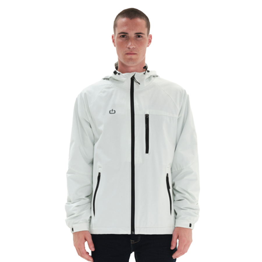 Emerson Ανδρικό Μπουφάν Με Κουκούλα Χρώμα Λευκό Men's Jacket with Hood 222.EM10.03-ice white