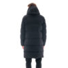 Biston Ανδρικό μακρύ μπουφάν με ενσωματωμένη κουκούλα Χρώμα Μαύρο Jacket 48-201-063 010 black