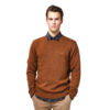 Ανδρική Πλεκτή Μπλούζα Basehit Xρώμα Καφέ NEP KNITTED SWEATER 20-212.BM70.100A-NEP CAMEL