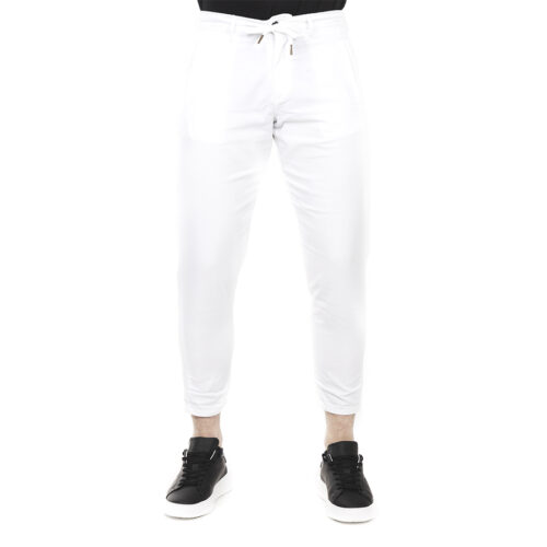 SCINN Ανδρικό Υφασμάτινο Παντελόνι Με Κορδόνι Χρώμα Λευκό Loose NORIBU 123 CRP off white