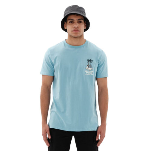 Emerson Ανδρικό T-shirt Κοντομάνικo Χρώμα Ανοιχτό Μπλε Men's S/S T-Shirt 231.EM33.35-L.BLUE