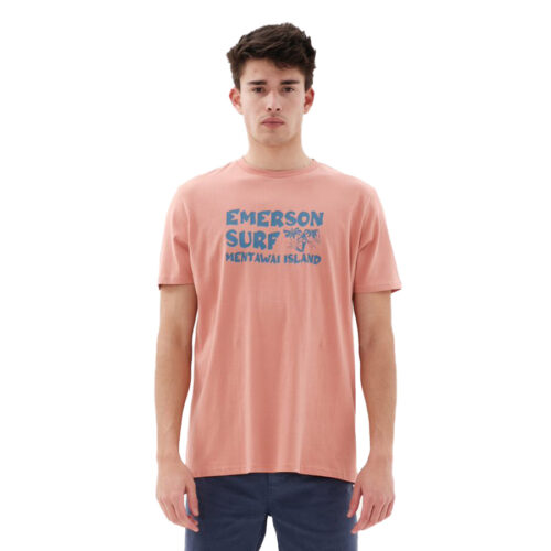 Emerson Ανδρικό T-shirt Κοντομάνικo Χρώμα Πορτοκαλί Men's S/S T-Shirt 231.EM33.25-DUSTY ORANGE
