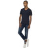 Replay Ανδρικό T-shirt Xρώμα Μπλε REPLAY V-NECK T-SHIRT WITH USED EFFECT M3591 .000.2660-576 midnight blue