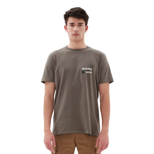 Emerson Ανδρικό T-shirt Κοντομάνικo Χρώμα Πράσινο Men's S/S T-Shirt 231.EM33.136-ARMY GREEN
