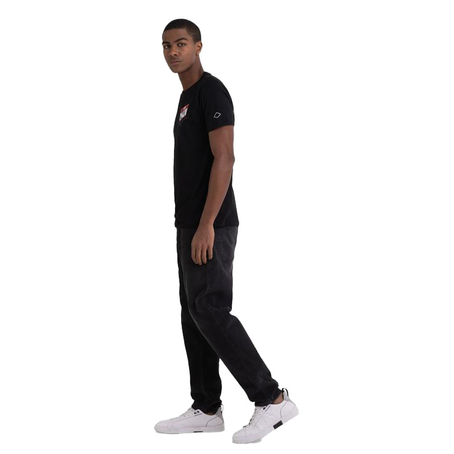 Replay Ανδρικό T-shirt Xρώμα Μαύρο REPLAY JERSEY T-SHIRT WITH PRINT M6464 .000.2660-098 black