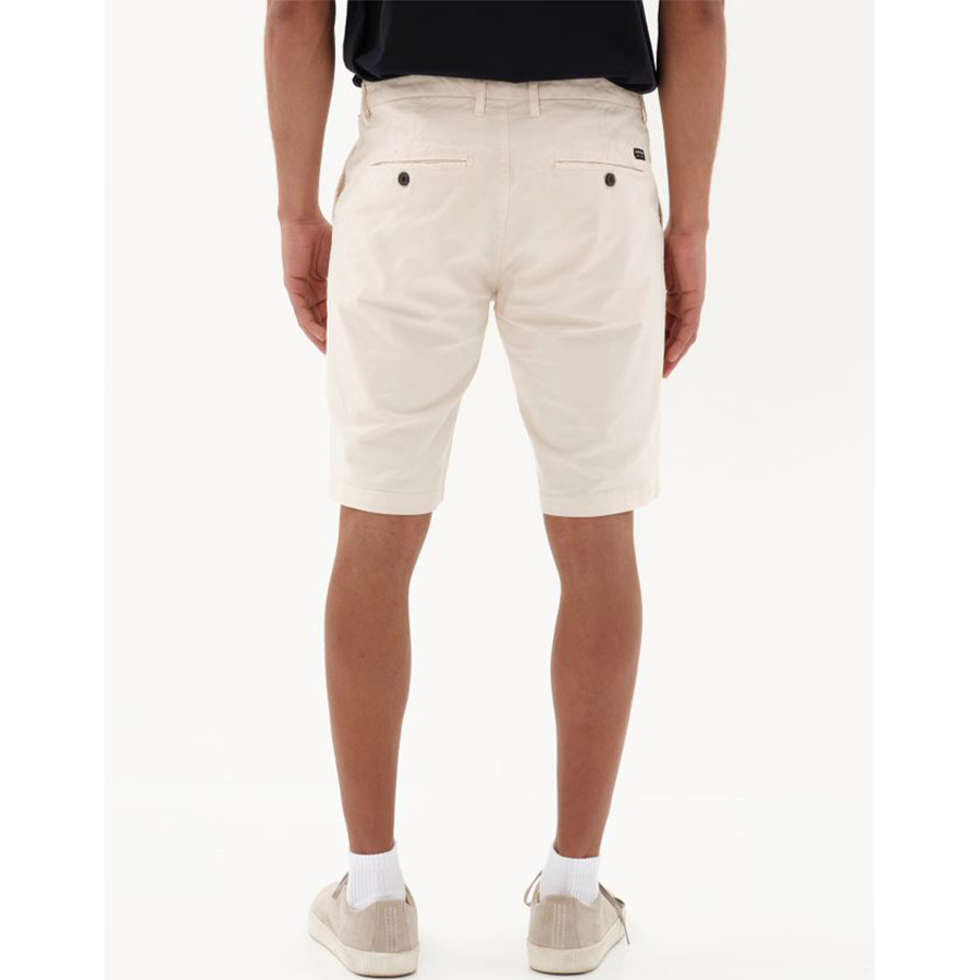 Ανδρική Υφασμάτινη Βερμούδα EΜERSON Χρώμα Λευκό Emerson Men's Stretch Chino Short Pants 231.EM46.91-OFF WHITE
