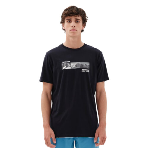 Emerson Ανδρικό T-shirt Κοντομάνικo Χρώμα Μπλε Men's S/S T-Shirt 231.EM33.142-NAVY BLUE