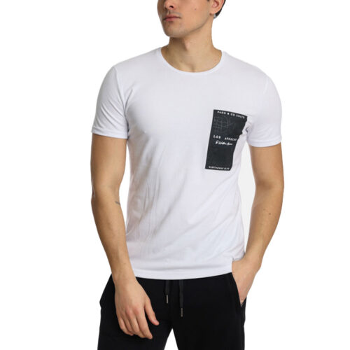 ΑΝΔΡΙΚΟ T-SHIRT Paco&Co ΧΡΩΜΑ Λευκό 2431007- white