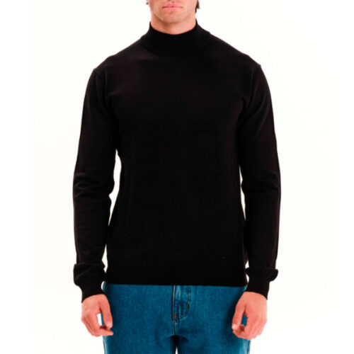 Emerson Ανδρικό Πλεκτό Πουλόβερ Χρώμα Μαύρο Men's Turtleneck Knit Sweater 252.EM70.28-Black
