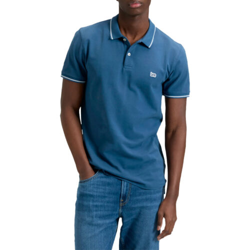 LEE ΑΝΔΡΙΚΟ POLO ΧΡΩΜΑ Γαλάζιο PIQUE POLO 112376432- Academy Blue