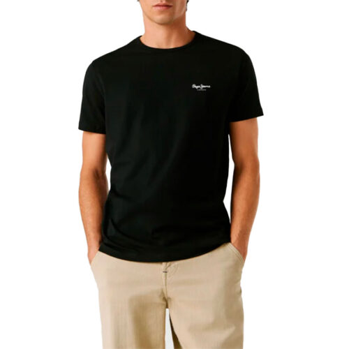ΑΝΔΡΙΚΟ T-SHIRT PEPE JEANS ΧΡΩΜΑ Μαύρο Original Basic 3N PM508212- 999 Black