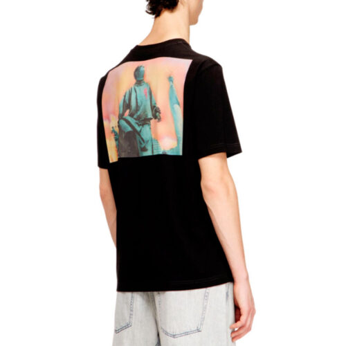 DIESEL ΑΝΔΡΙΚΟ T-SHIRT Χρώμα Μαύρο T-SHIRT A20982 0QIAM - T-ADJUST-V10- 9XX BLACK