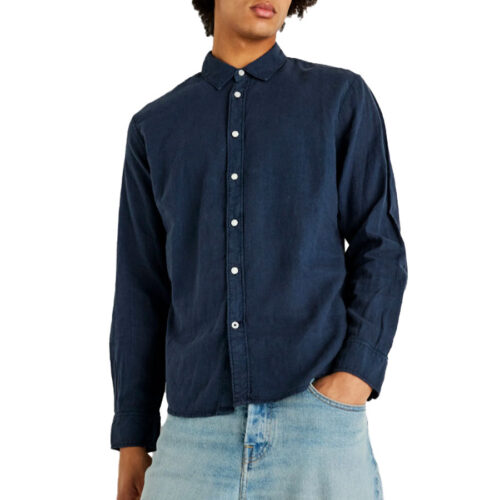 ΑΝΔΡΙΚΟ ΠΟΥΚΑΜΙΣΟ PEPE JEANS Σκούρο Μπλε PAYTON LONG SLEEVED LINEN SHIRT PM3091192- 594 Dulwich Blue