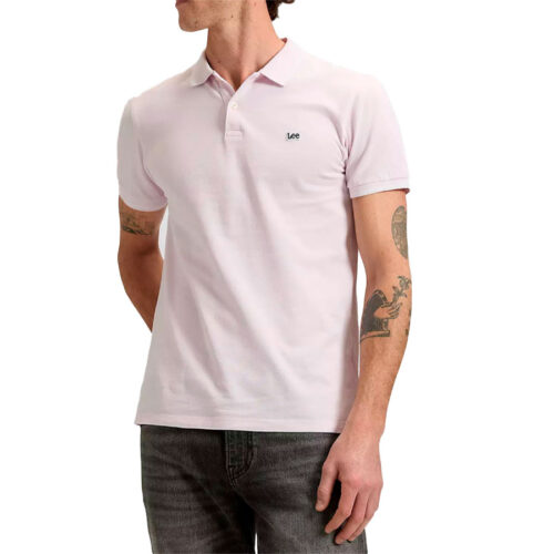 LEE ΑΝΔΡΙΚΟ POLO ΧΡΩΜΑ Απαλό Ροζ PIQUE POLO 112376458- Light Icy Pink