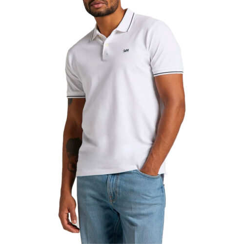 LEE ΑΝΔΡΙΚΟ POLO ΧΡΩΜΑ Λευκό PIQUE POLO LG1ARLLJ- Bright White