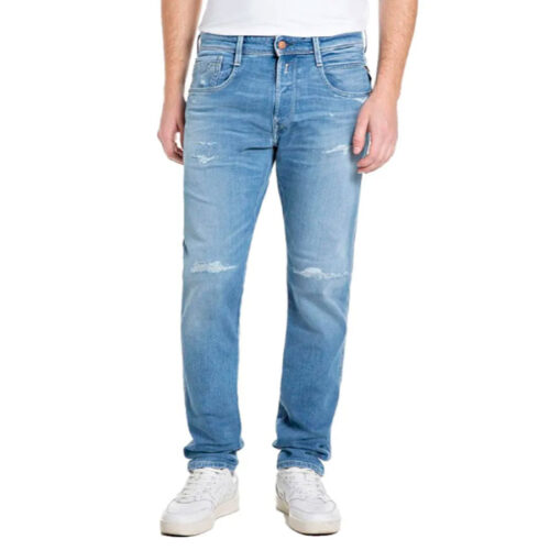 REPLAY Ανδρικό Τζιν Παντελόνι Ξεβαμμένο με σκισίματα Replay M914Y.000.573 10R.009 BLUE