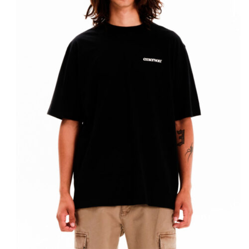 Emerson Ανδρικό T-shirt Κοντομάνικo Χρώμα Μαύρο Men's S/S T-Shirt 252.EM33.32- Black